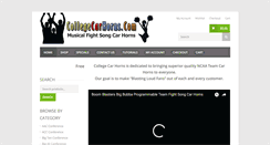 Desktop Screenshot of collegecarhorns.com